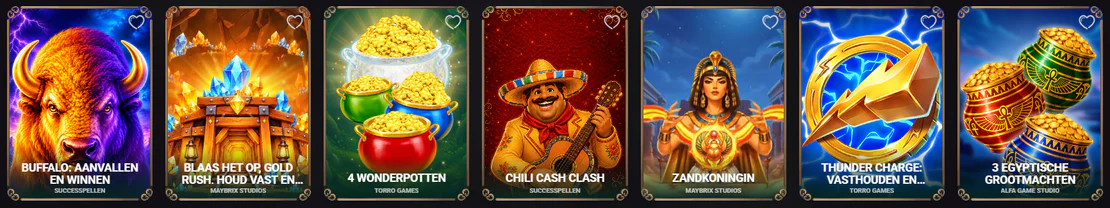 Wat je bij Winzoria Casino kunt spelen